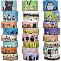 Cute Washi Tape Set - 24 Rolls Kawaii Animals Decorative Washi Tape for Scrapbooking Supplies, Bullet Journal Supplies, Junk Journal, Kids Art Craft Tape