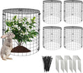 5 Packs Garden Plant Protectors from Animals,Metal Plant Cage Chicken Wire Cloche with Ground Stakes and Nylon Tie,Garden Plant Protectors for Flower Vegetable to Keep Animals Out-11.8"x 12.6"