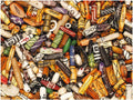 bone beads and pendants, assorted, 300 pieces, rustic, main product view
