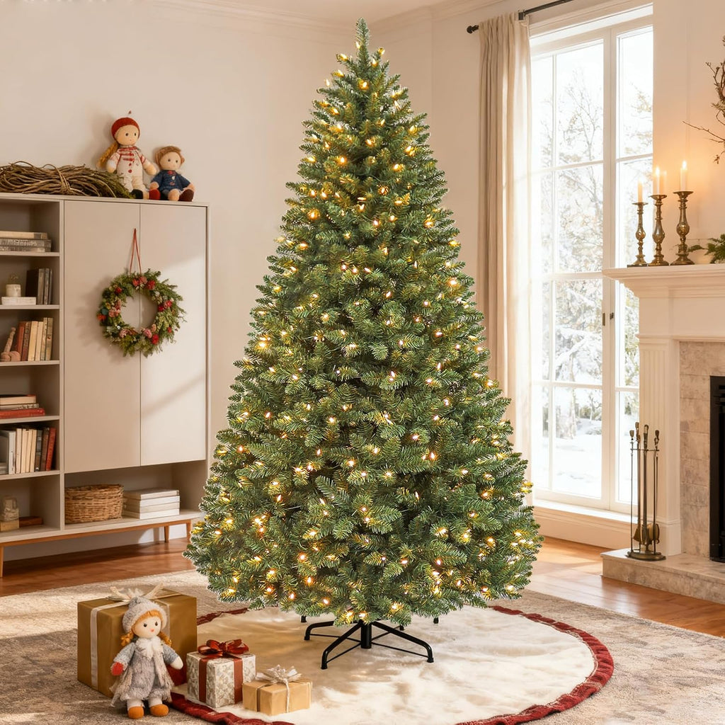 hykolity 6 ft christmas tree with 1,032 branch, side view