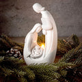 Christmas Nativity Candles Holder Nativity Figurine Set Advent Candlestick Holder Centerpiece Decoration Christmas Statue Figurines Decorations Indoor for Xmas Home Decor