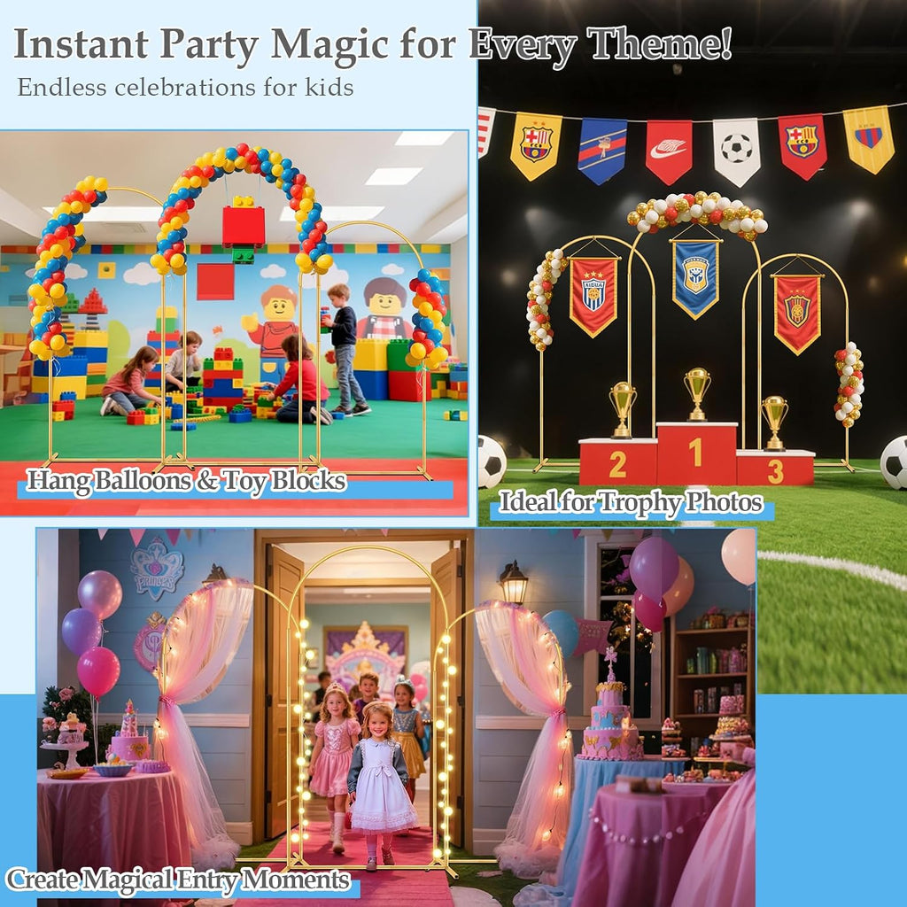 6ft,5ft,4ft balloon arch stand kit with base set, package contents