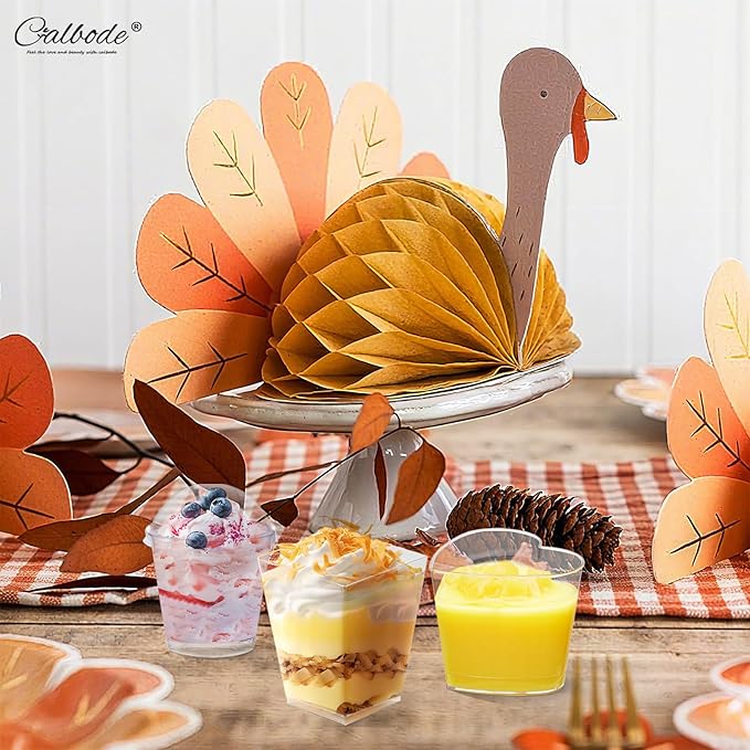 360 Pack 5oz 6oz Dessert Cups with Lids and Spoons, 3 Styles Clear Plastic Appetizer Cups for Halloween Party Disposable Mini Parfait Cups for Serving Fruit Trifle Mousse Ice Cream and Pudding