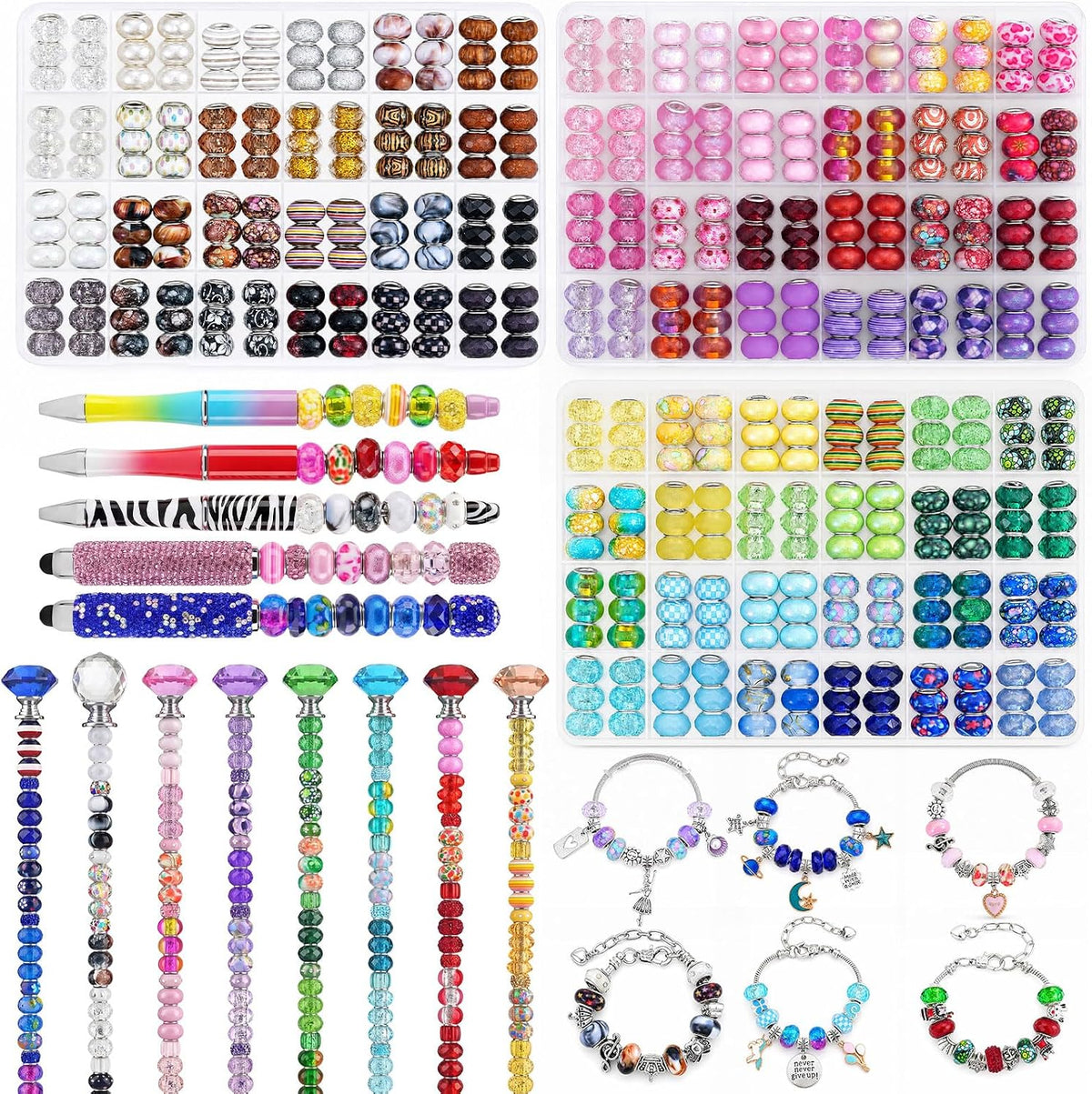 european large hole spacer charm beads for diy, main product view