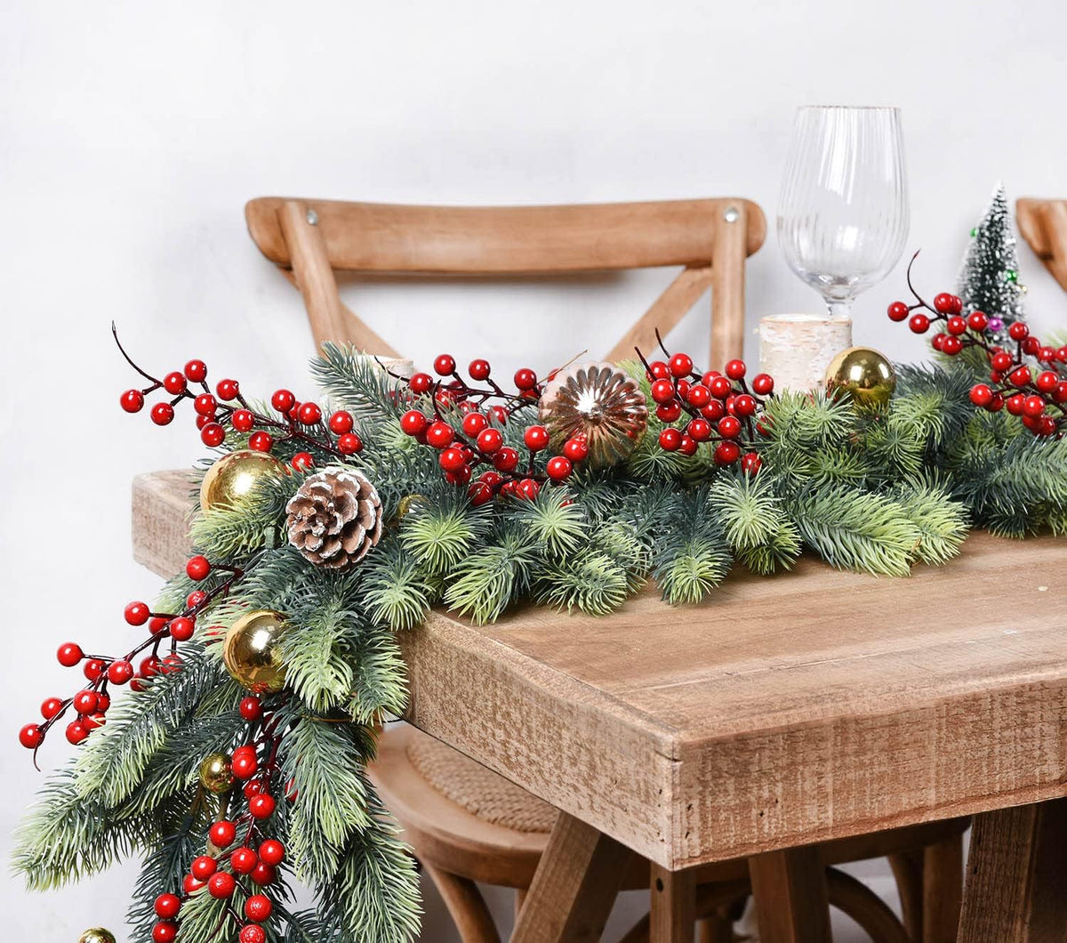 6 feet artificial christmas pine garland clearance, winter, main product view