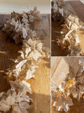 beige fall maple leaves garland, 5.6ft artificial maple, main product view