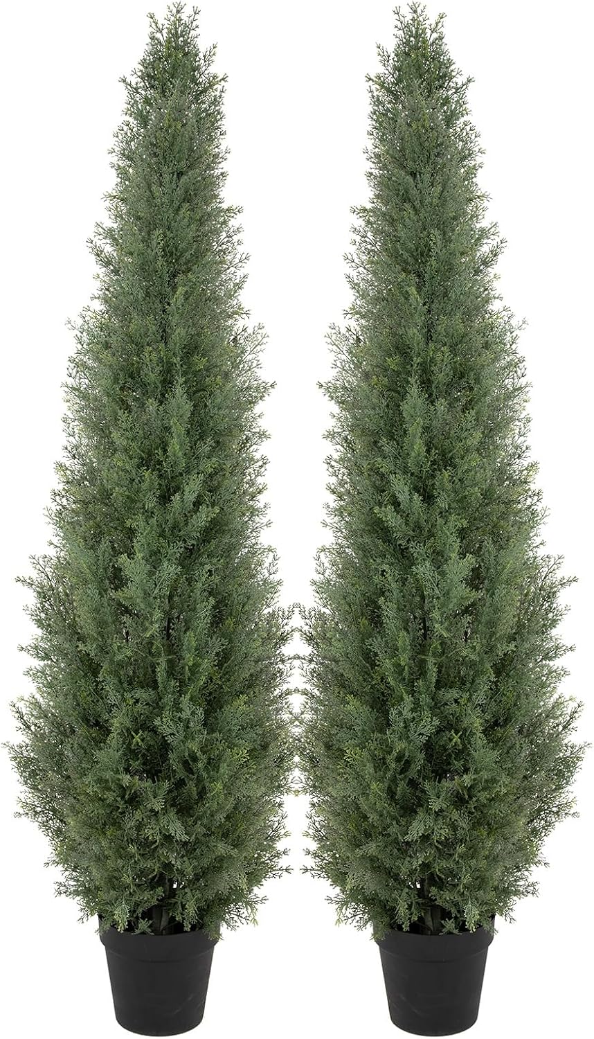 bellacat 5ft uv resistant artificial topiary trees outdoor, main product view