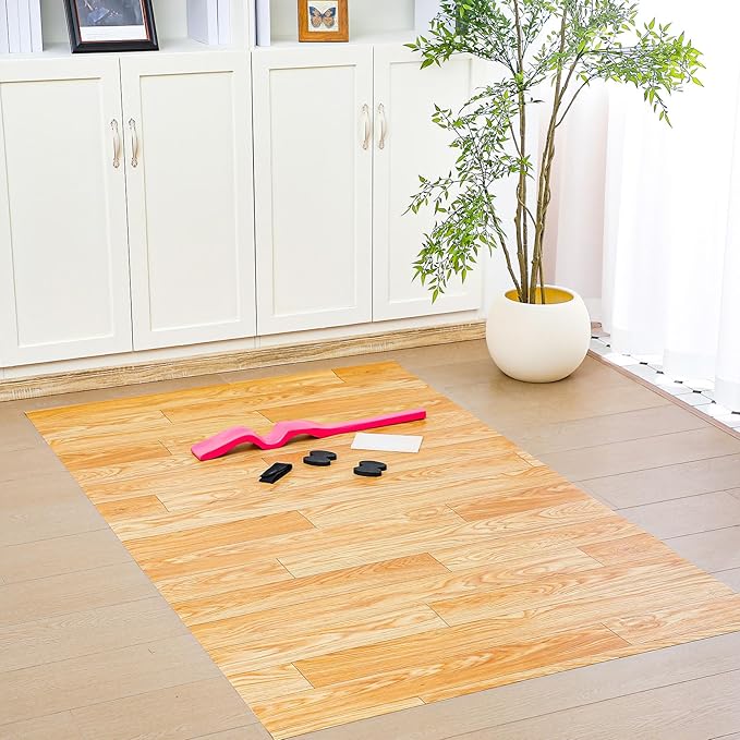 Portable Dance Floor Smooth Ballet Floor Vinyl Dance Mat for Home Stage Studios Kids Adults Practice Improve