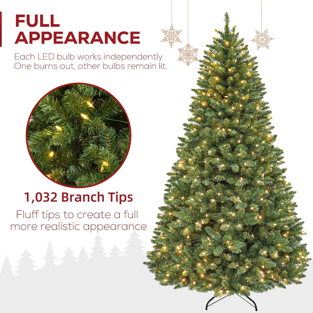 hykolity 6 ft christmas tree with 1,032 branch shown in use