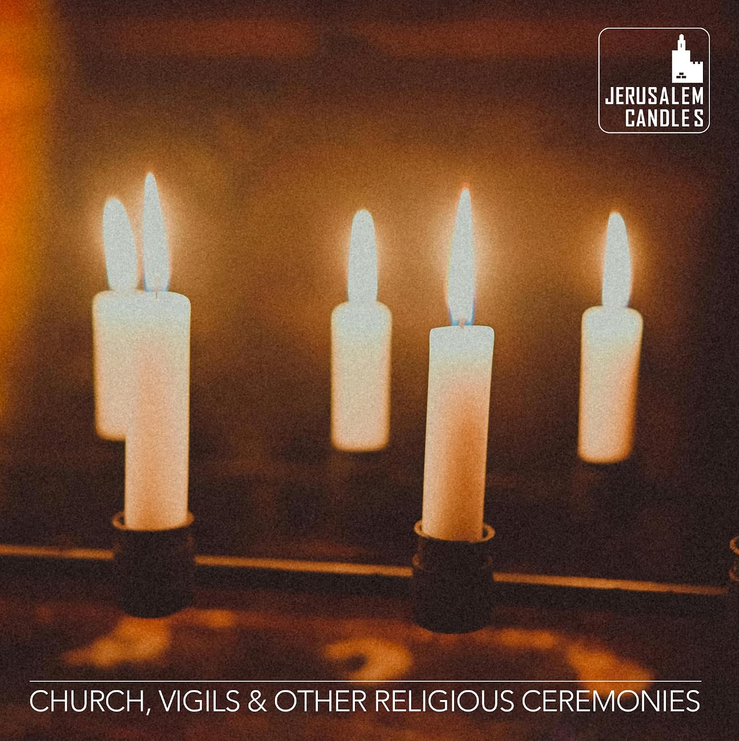 Jerusalem Candles - Traditional Shabbos Candles - 3 Hour - 2-Pack x 72 Candles (144 Candles)