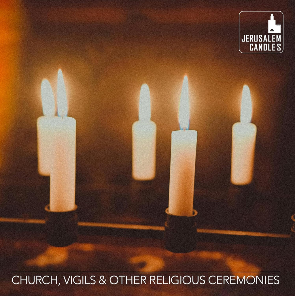 Jerusalem Candles - Traditional Shabbos Candles - 3 Hour - 2-Pack x 72 Candles (144 Candles)