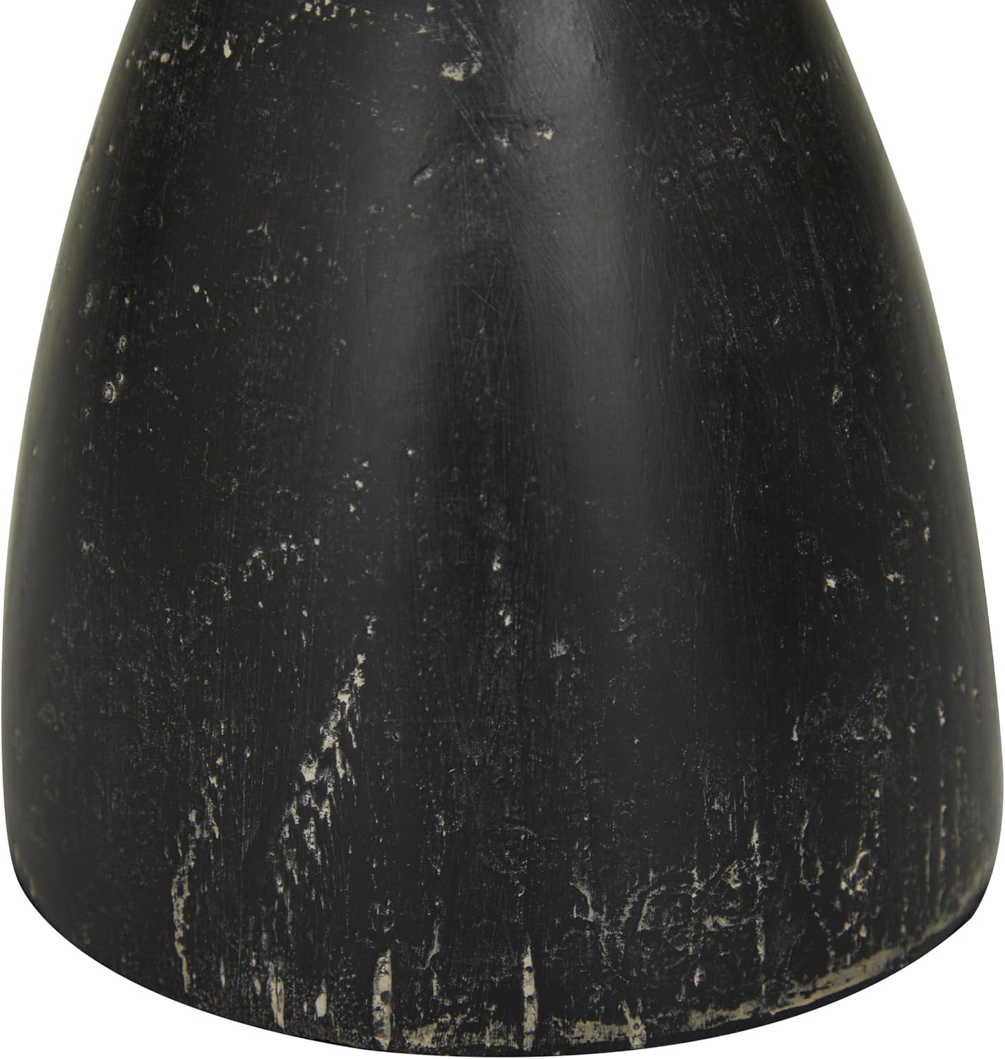 Deco 79 Wood Decorative Candle Holder Candle Stand, Set of 3 Candlestick Holder 6", 5", 4"H, Black