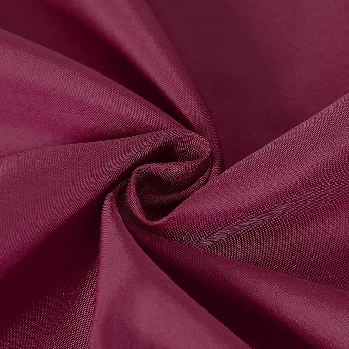 Cupuamon Square Tablecloth 90x90 inch Washable Polyester Fabric Table Cloth for Wedding Party Dining Banquet Decoration（90x90,Burgundy）