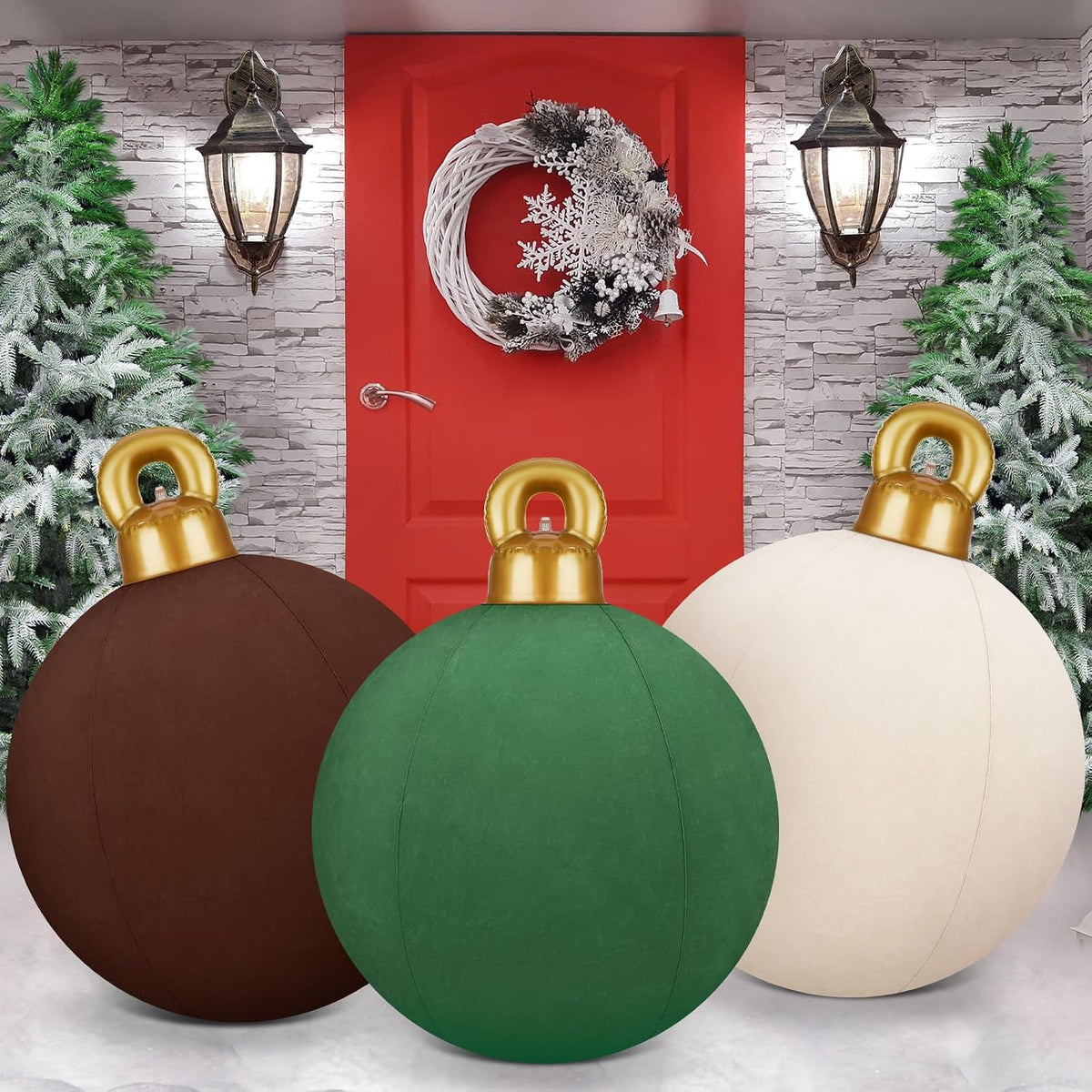 jetec 3 pcs 32 inch giant velvet christmas, main product view