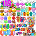Mctuoba 128 Pack Party Favor for Kids 4-8-12, Treasure Box Toys, School Classroom Prizes, Pinata Stuffers Goodie Bag Fillers, Treasure Chest Carnival Prizes