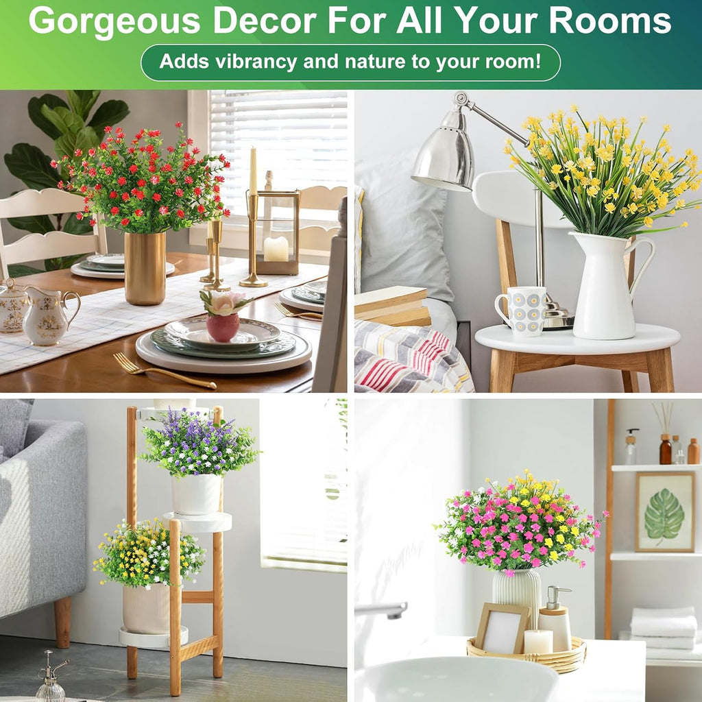 mapvolut 30 bundles artificial flower set - realistic, package contents