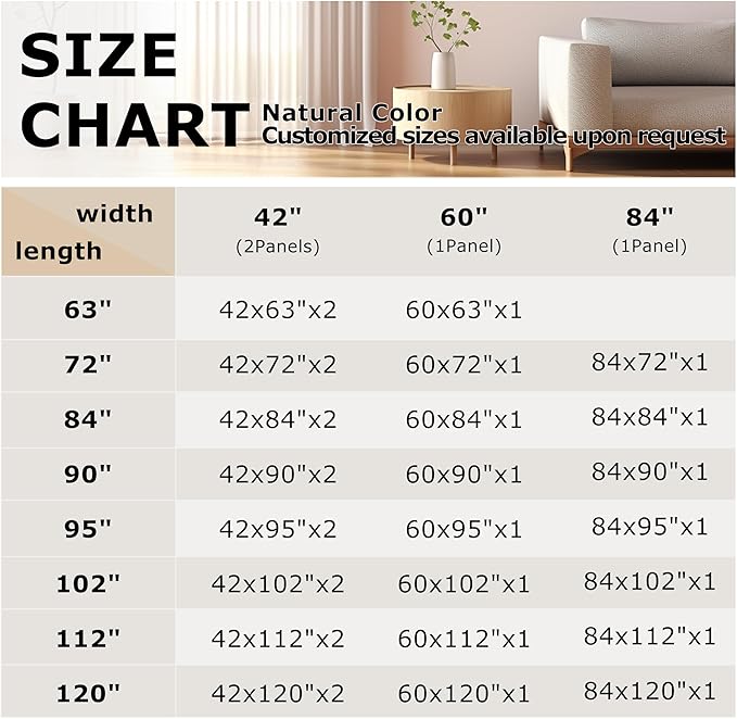 Vision Home Natural Pinch Pleated Semi Sheer Curtains Textured Linen Blended Light Filtering Window Curtains 95 inch for Living Room Bedroom Patio Pinch Pleat Drapes with Hooks 1 Panel 60" Wx95 L