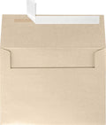 LUXPaper A7 Invitation Envelopes | Peel & Press | 5 1/4" x 7 1/4" | Taupe Metallic | 80lb. Text | 50 Qty