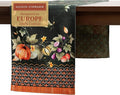 Maison d' Hermine Table Runner 100% Cotton Double Layer Table Runners 108 inches Long for Thanksgiving Christmas Decorations Home Kitchen Dining Wedding (Pumpkin Garden - Dark Green, 14.5" x 108")