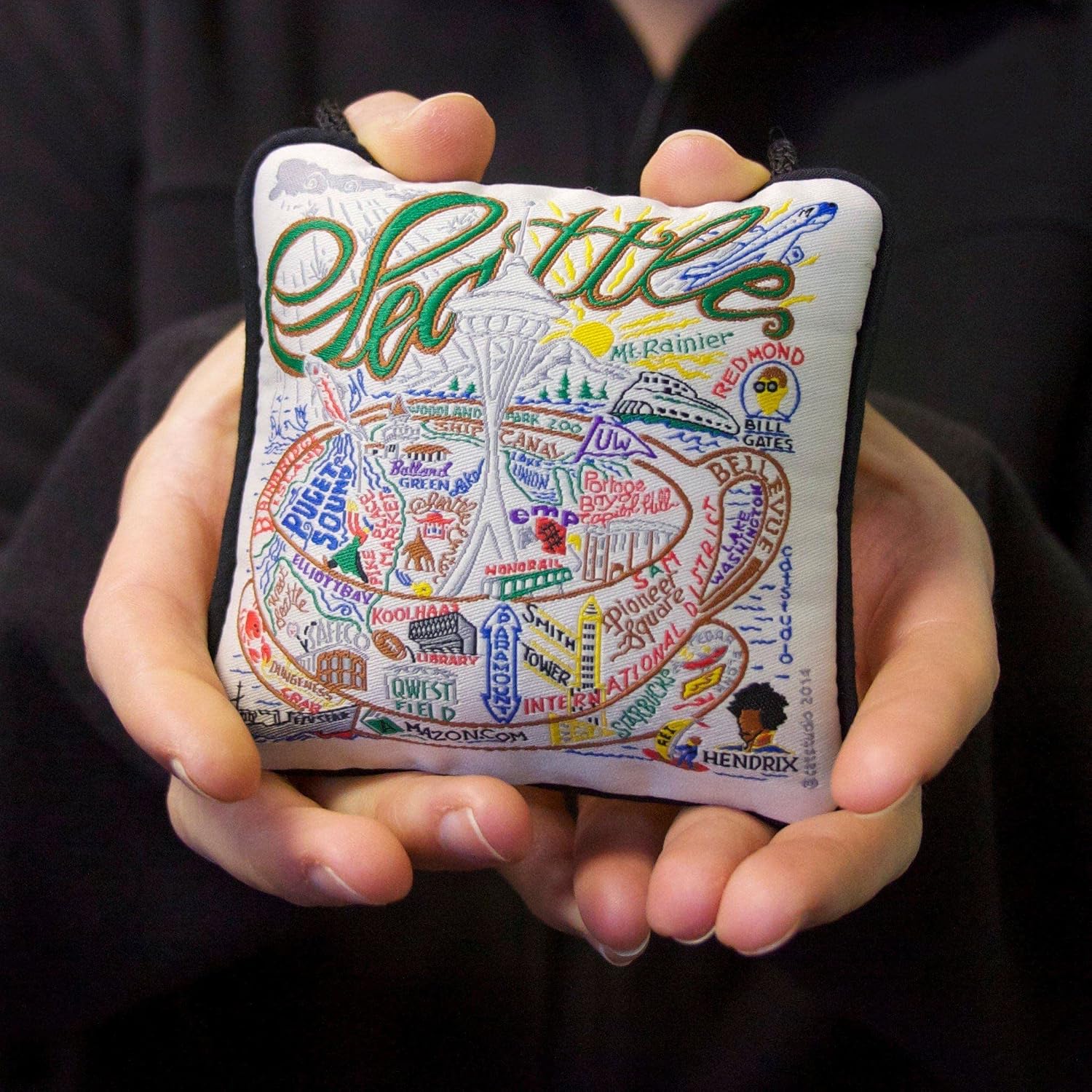 catstudio Chicago Mini Pillow Christmas Ornament | Wonderful and Decor