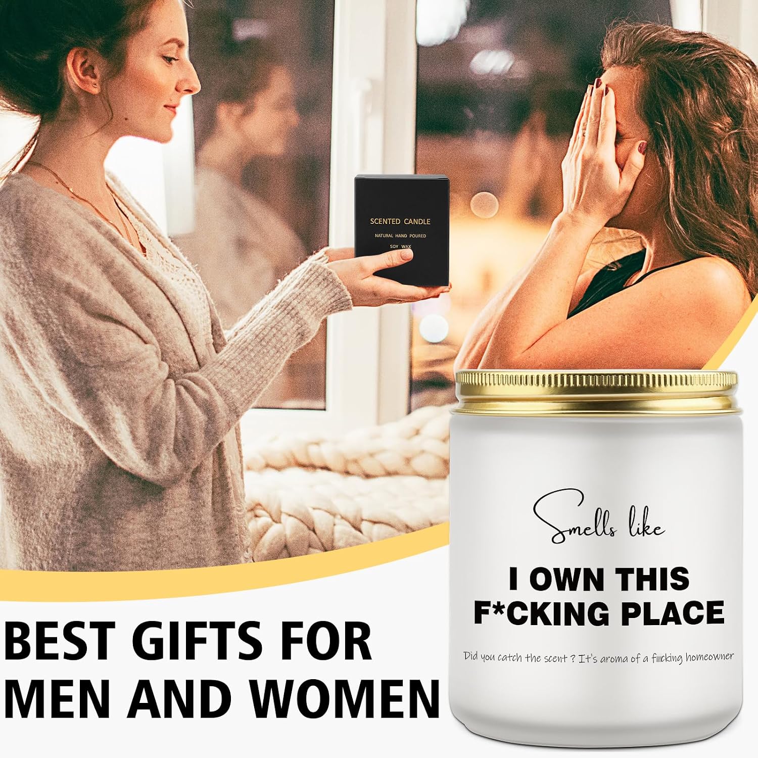 Funny Housewarming Gift, New Home House Gifts, Housewarming Candle, Welcome Home, Realtor Gift, Smells Like Candle, Apartment Presents, New Homeowners Gifts, First Home Present, Celebrating NewHome