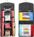 Joyful Moose Gift Bag Organizer Wrapping Paper Storage Container Christmas Gift Wrap Holder (Black)