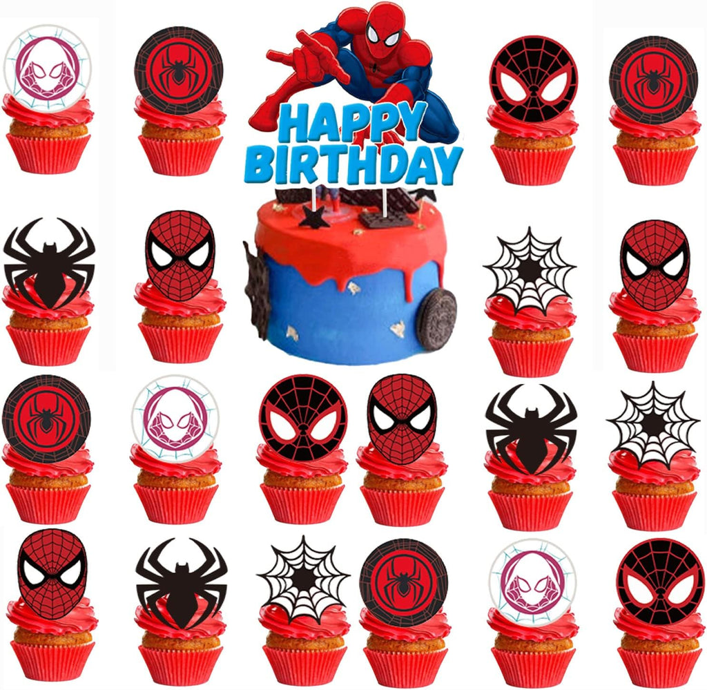25PCS Cake Toppers Cupcake Toppers Cake Decorations Birthday Party Supplies Decorations (Style 5)