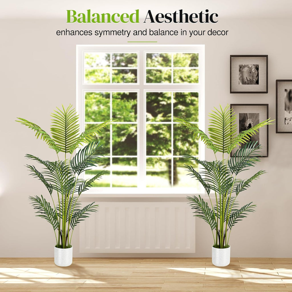 artificial palm tree 4ft, suntee fake tree with shown in use
