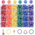 novani 240pcs 10mm rainbow rhinestone beads for jewelry, main product view
