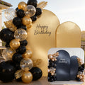 reversible gold black glitter arch backdrop cover 2, main product view