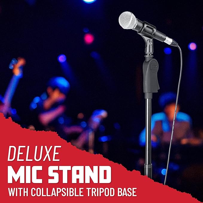 Gator Frameworks Deluxe Tripod Microphone Stand with Clutch Height Adjustment (GFW-MIC-2100)