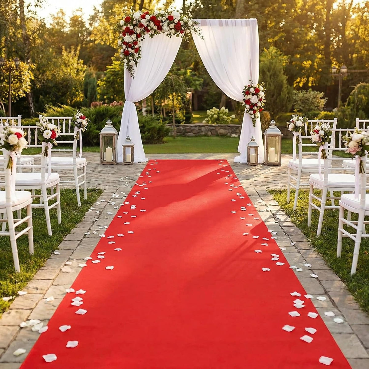 Thick Disposable Red Aisle Runner, 4x100 Feet