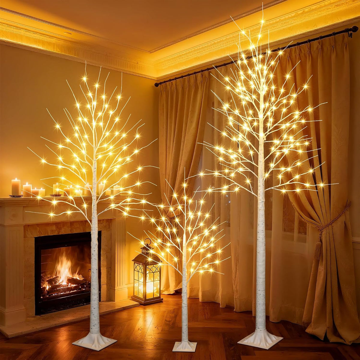 ibaycon 4ft 6 ft and 8ft christmas birch, main product view