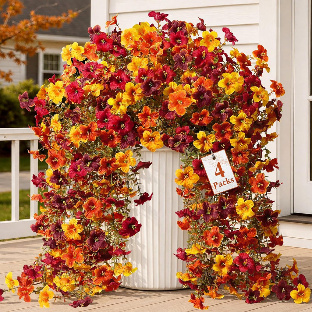 upgrade big artificial hanging fall flowers for outdoors, main product view