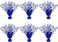 6 Pack Star Table Centerpieces for Party, Birthday Table Decorations for Kids Adults, Party Centerpieces for Tables for Wedding Baby Shower Graduation Holiday Event (Blue)