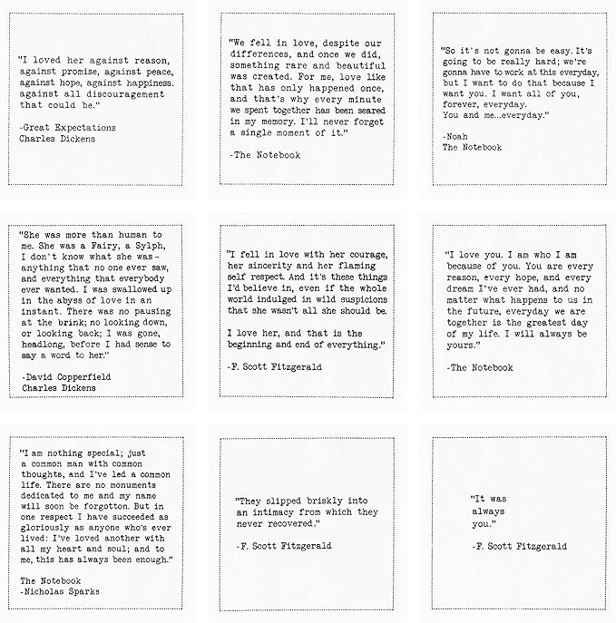 Five Star Napkins Love Quotes, White Cotton Cocktail Napkins, Beverage Napkins, Bar Napkins, Cloth Napkins, Party Napkins, Events, Holidays, Weddings, Birthdays, Disposable, 4.5" x 4.5"- (50x)