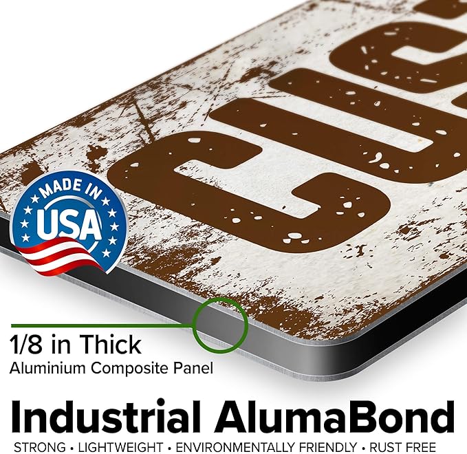 Custom Sign, Custom Street Sign, 11 Font Colors, 13 Font Styles, 4 Hole Options, 22 Sizes, 6x24 Inches, Rust Free DiBound, Fade Resistant, Made in USA by My Sign Center (Rustic)