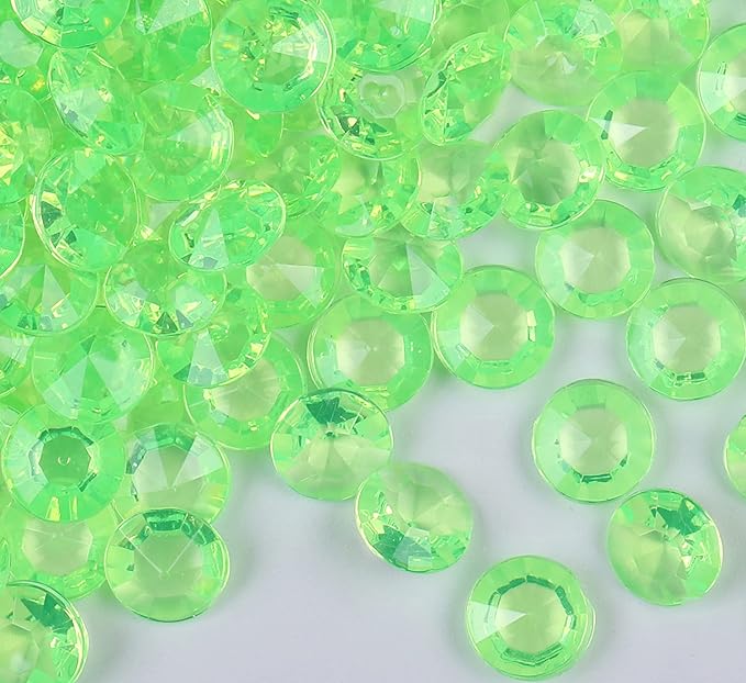 1000pcs Platic Acrylic Gems Fake Acrylic Diamonds Vase Filler Beads Faux Diamond Crystals Jewels for Makeup Brushes Holder Table Scatter Confetti Party Arts Crafts Birthday Wedding Decor