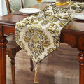 Vintage Table Runners 72 inches Long for Dining Room Dresser Wedding Christmas Party Decor - Beige