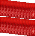 20 Pack Foil Curtain Backdrop Red Metallic Tinsel Foil Fringe Curtains Photo Booth Props for Birthday Wedding Engagement Baby Shower Bachelorette Christmas Holiday Celebration Party Decorations