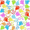 JOYIN 48Pcs Glitter Sticky Hands Party Favors, Party Favors Set for Kids, Holiday Traditions, Classroom Treasure Box Carnival Prizes Bulk Pinata Stuff Mini Toys, Goodie Bags