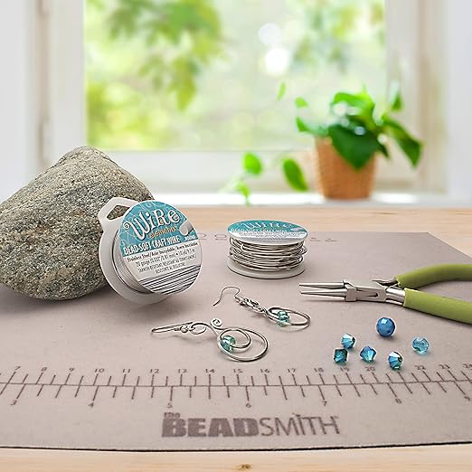 The Beadsmith Wire Elements Craft Wire – Tarnish Resistant, Soft Temper, Round, Stainless-Steel Color – 1mm, 18 Gauge, 7 Yard Spool – Jewelry Making, Wire Wrapping, Floral, & Other DIY Crafts