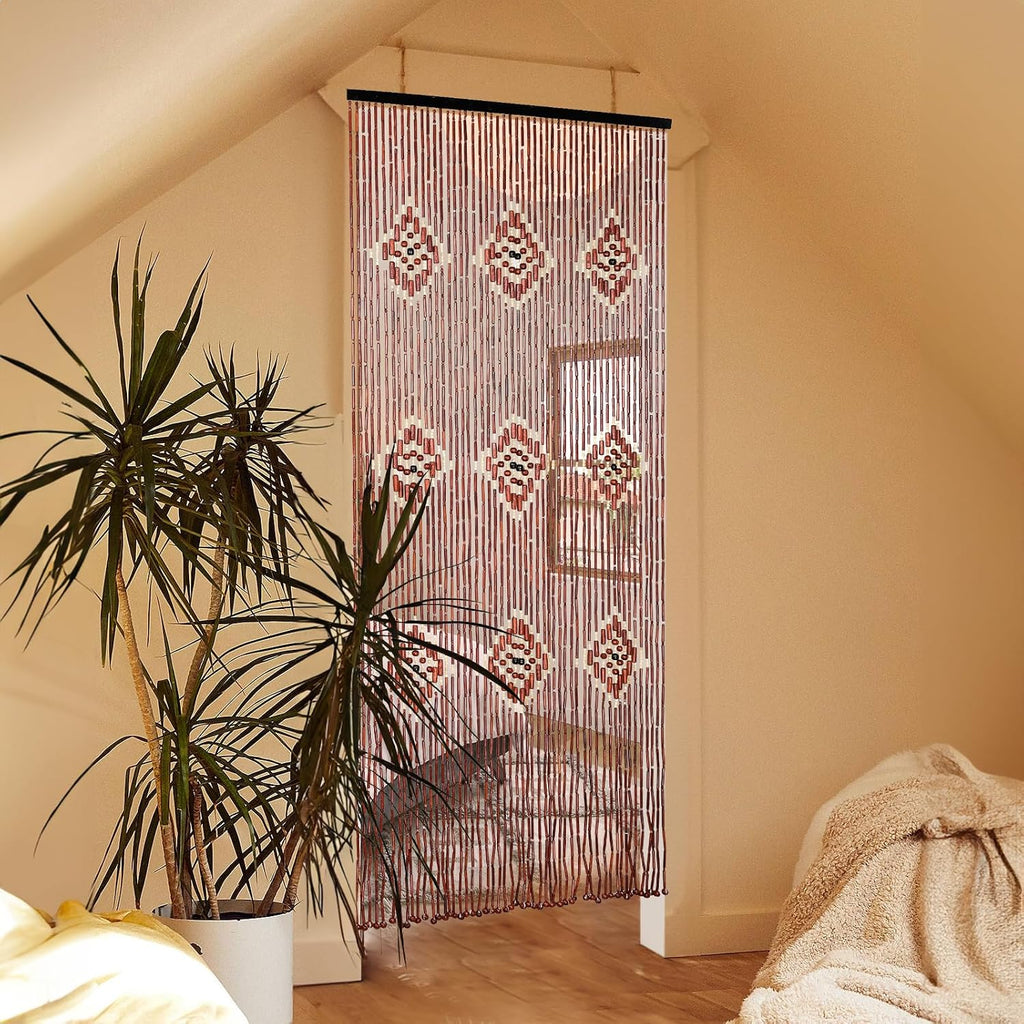 bamboo beaded curtains for doorways boho bead curtain, package contents