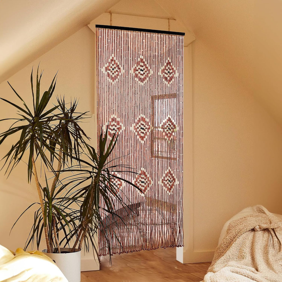 bamboo beaded curtains for doorways boho bead curtain, package contents