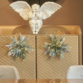 litbloom 2 pack lighted flocked pine snowflake battery, main product view