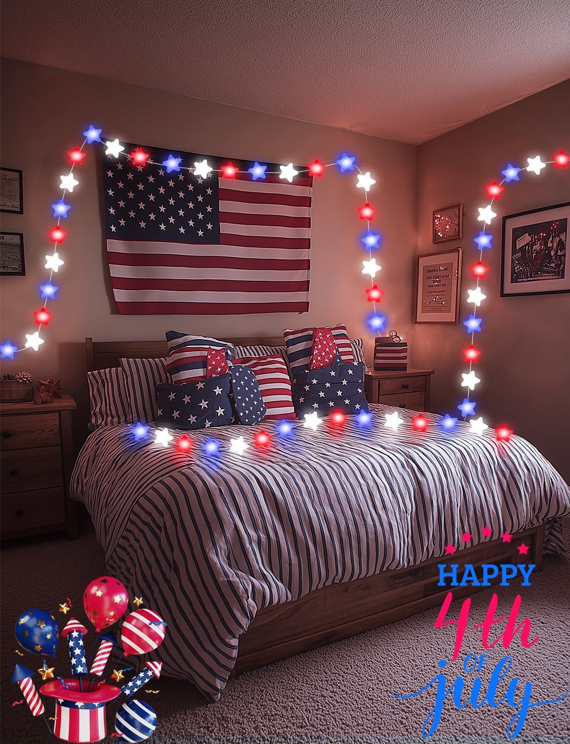 Smart Star Fairy Lights Color Changing String Lights APP Control for Dorm | 33Ft 66LED, 16 Million Colors, Remote, DIY, Music Sync, Twinkle Lights for Kid's Bedroom Classroom Christmas Decor,USB Plug