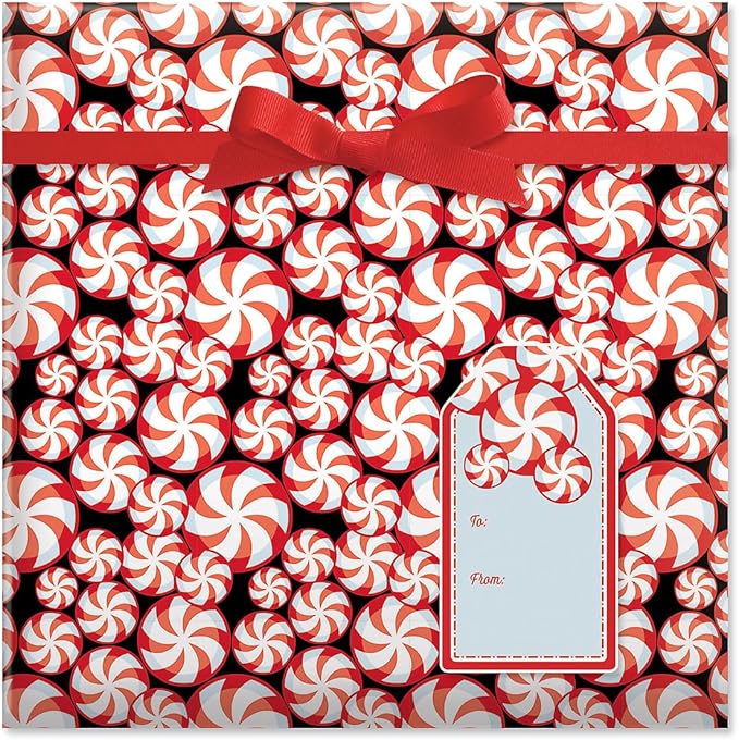Current Christmas Candy Rolled Wrapping Paper - Premium Jumbo 23-Inch x 32-Foot Gift Wrap Roll, 61 Square Feet Total