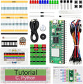 Freenove Basic Starter Kit for Raspberry Pi Pico 2 W (Included), Dual Arm Cortex-M33 and Dual Hazard3 RISC-V Microcontroller, 386-Page Detailed Tutorial, 142 Items, 55 Projects, Python C Code