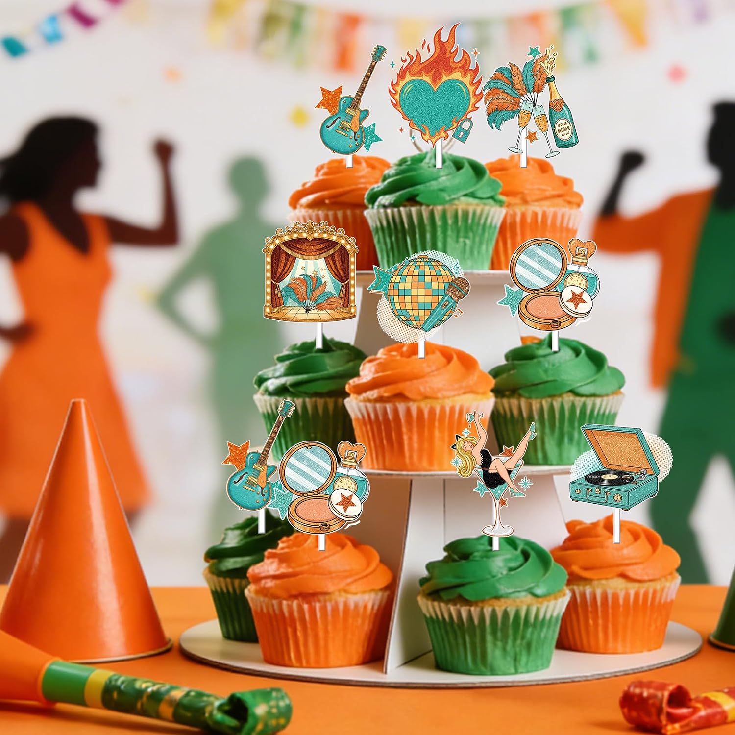24PCS in My Showgirl Era Cupcake Toppers The Life of A Birthday Girl Party Decorations Showgirl Bachelorette Bridal Shower Themed Party Cupcake Picks Decor Supplies for Women and Girls