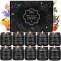 10 Pack Scented Candles for Men, Masculine Candle Gift Set with Woody & Fresh Scents, Soy Wax Aromatherapy Candles for Home, Gifts for Him, Boyfriend, Father's Day